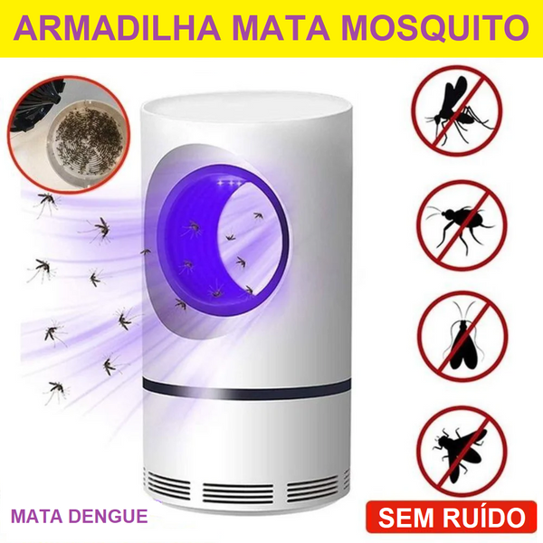 Armadilha Mata Mosquitos, Pernilongos, Dengue e Demais Insetos - Luminária  LED USB Bivolt